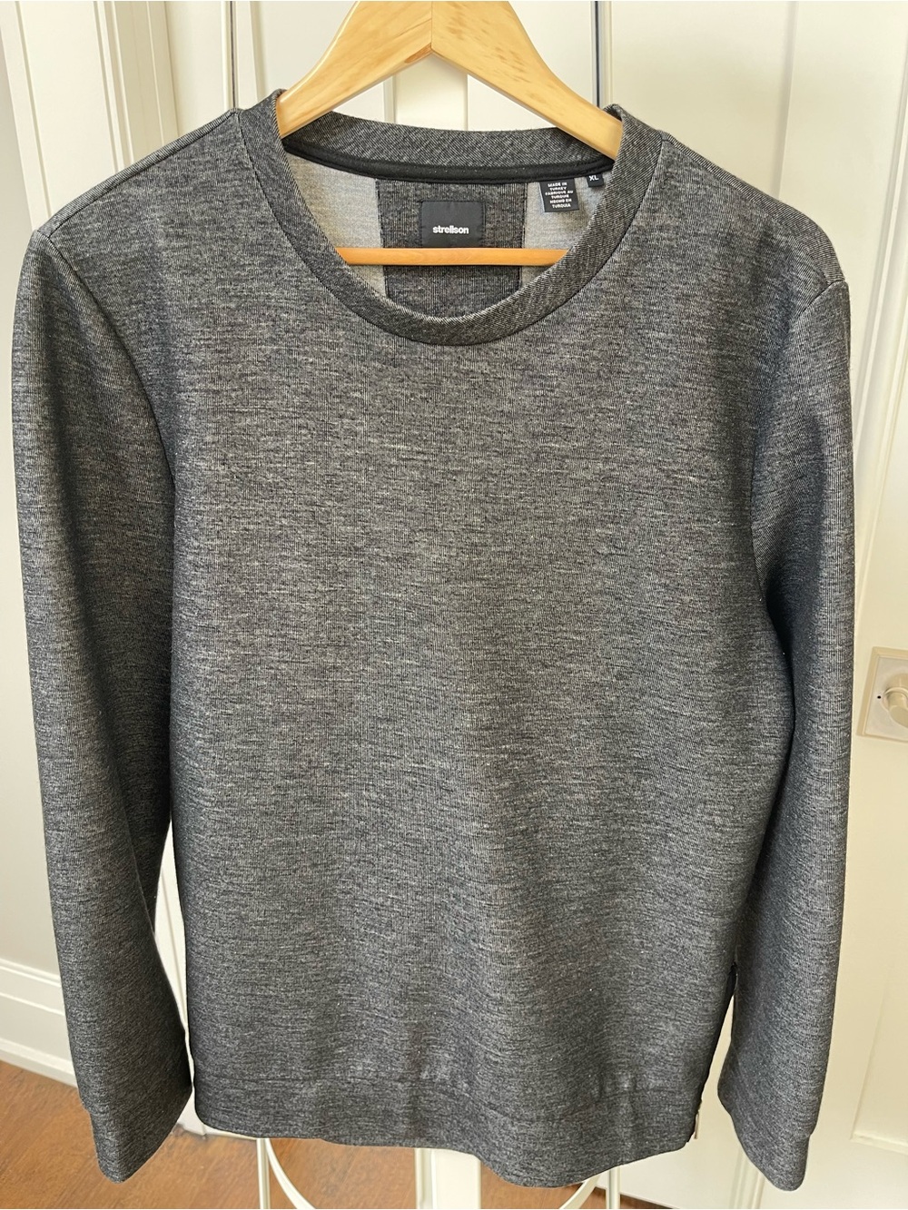 Strellson Heather Charcoal Gray Crewneck Sweater